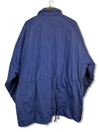 Vintage Nike Winterjacke Parka Mit Hüftzug Blau XL