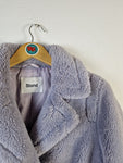 Moderne Stand Studio Jacke Dicker Fleece Flieder (36) S