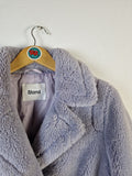 Moderne Stand Studio Jacke Dicker Fleece Flieder (36) S