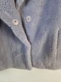 Moderne Stand Studio Jacke Dicker Fleece Flieder (36) S