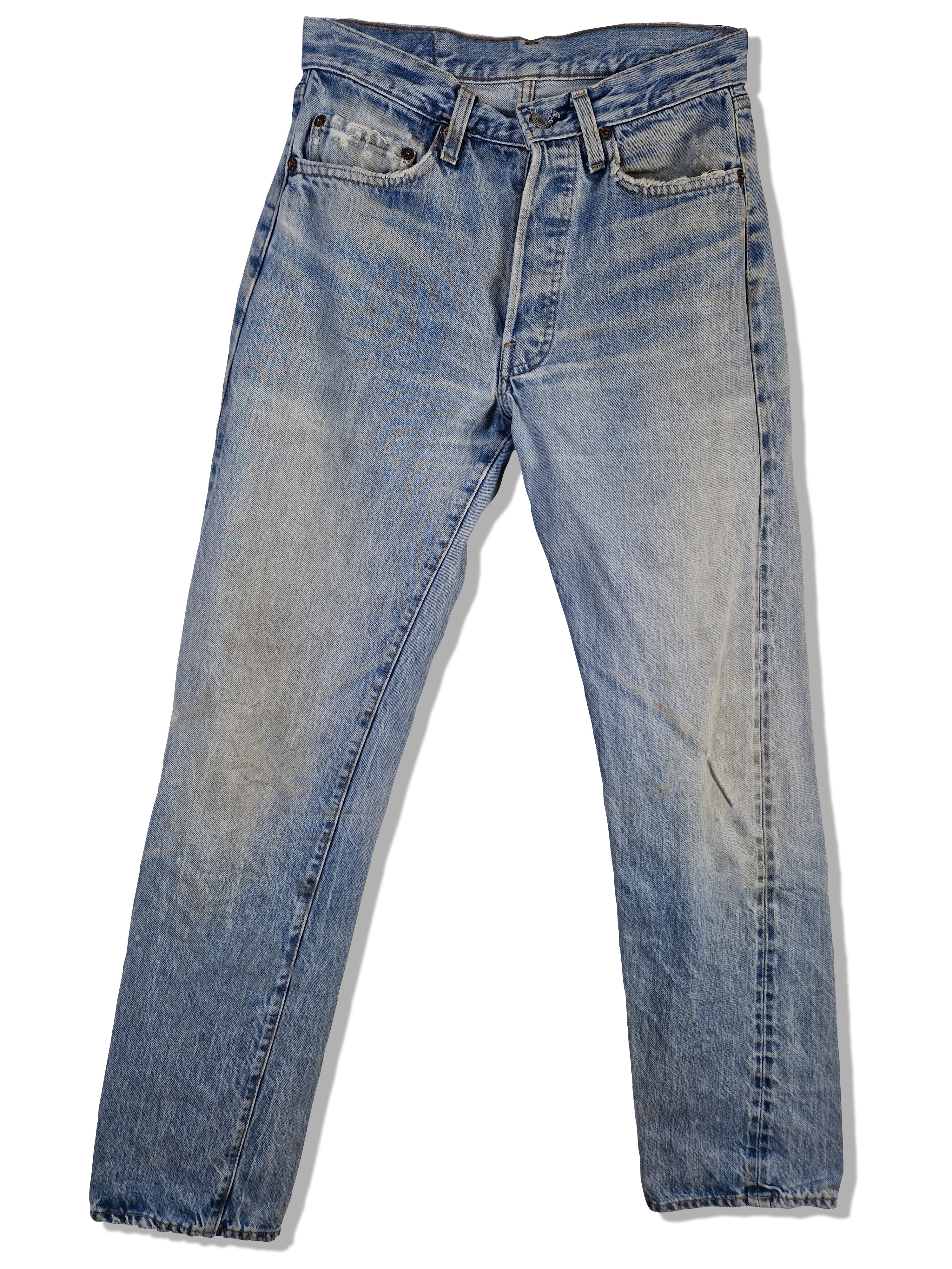 Rare! Vintage Levis Jeans 80s Red Line Selvedge Hellblau S-M
