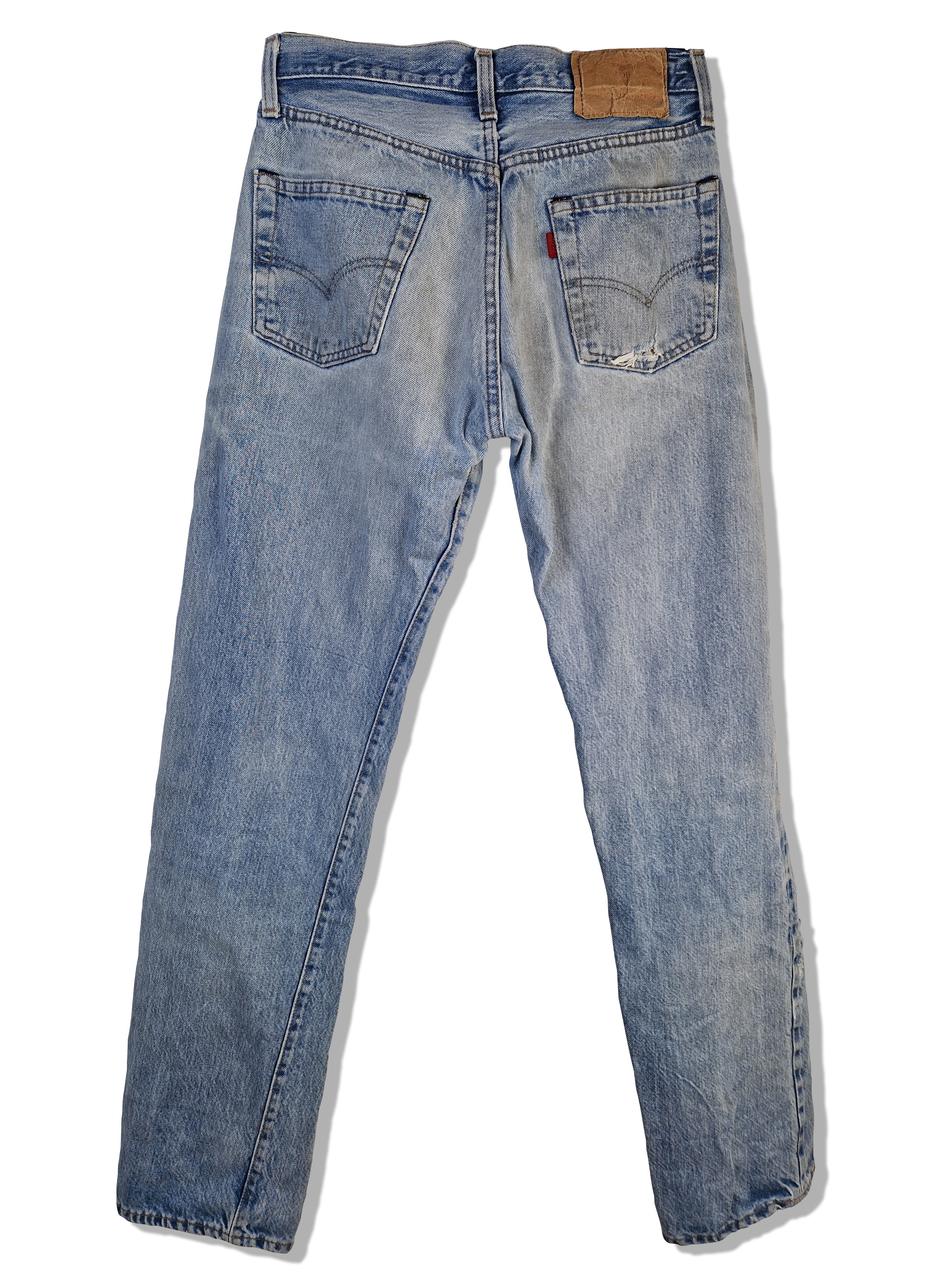 Rare! Vintage Levis Jeans 80s Red Line Selvedge Hellblau S-M