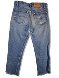 Vintage Levis Jeans Distressed Blau W32