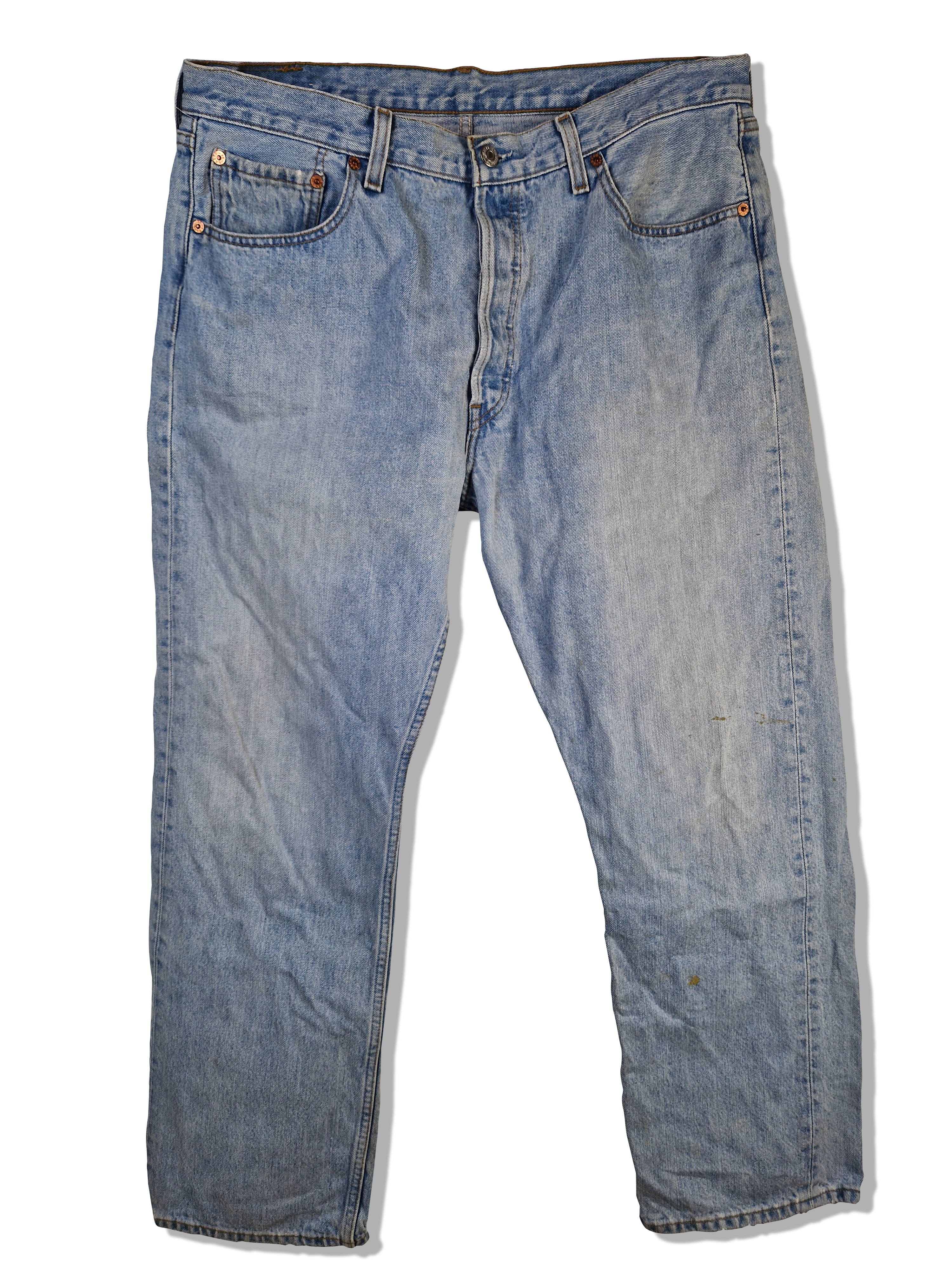 Moderne Levis Jeans 501 Hellblau W38 L32 - RareRags