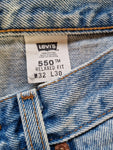 Vintage Levis Jeans 550 Made In Mexico Blau W32 L30