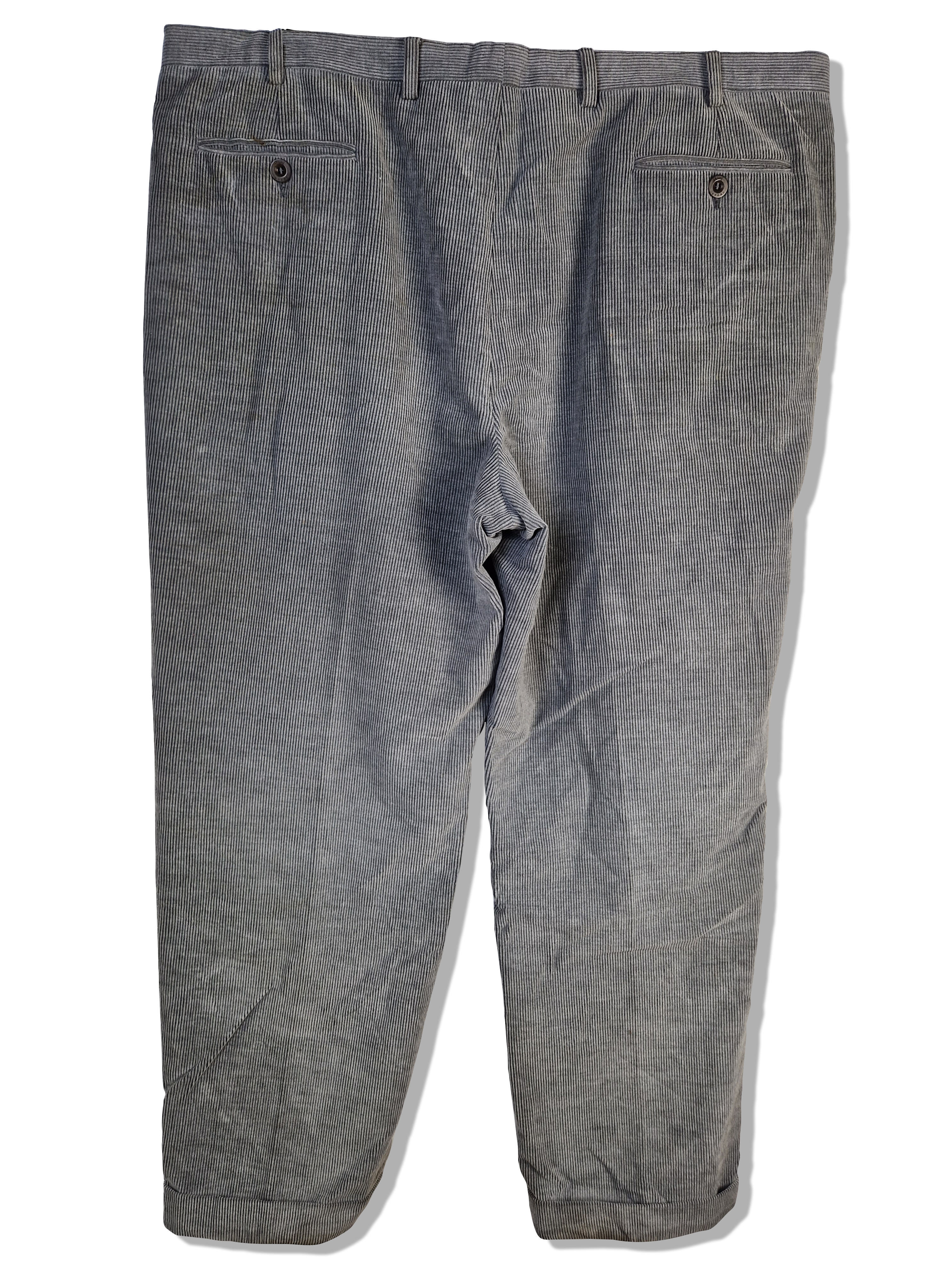 Vintage Brioni Cordhose Canazei Grau Braun 60 - RareRags