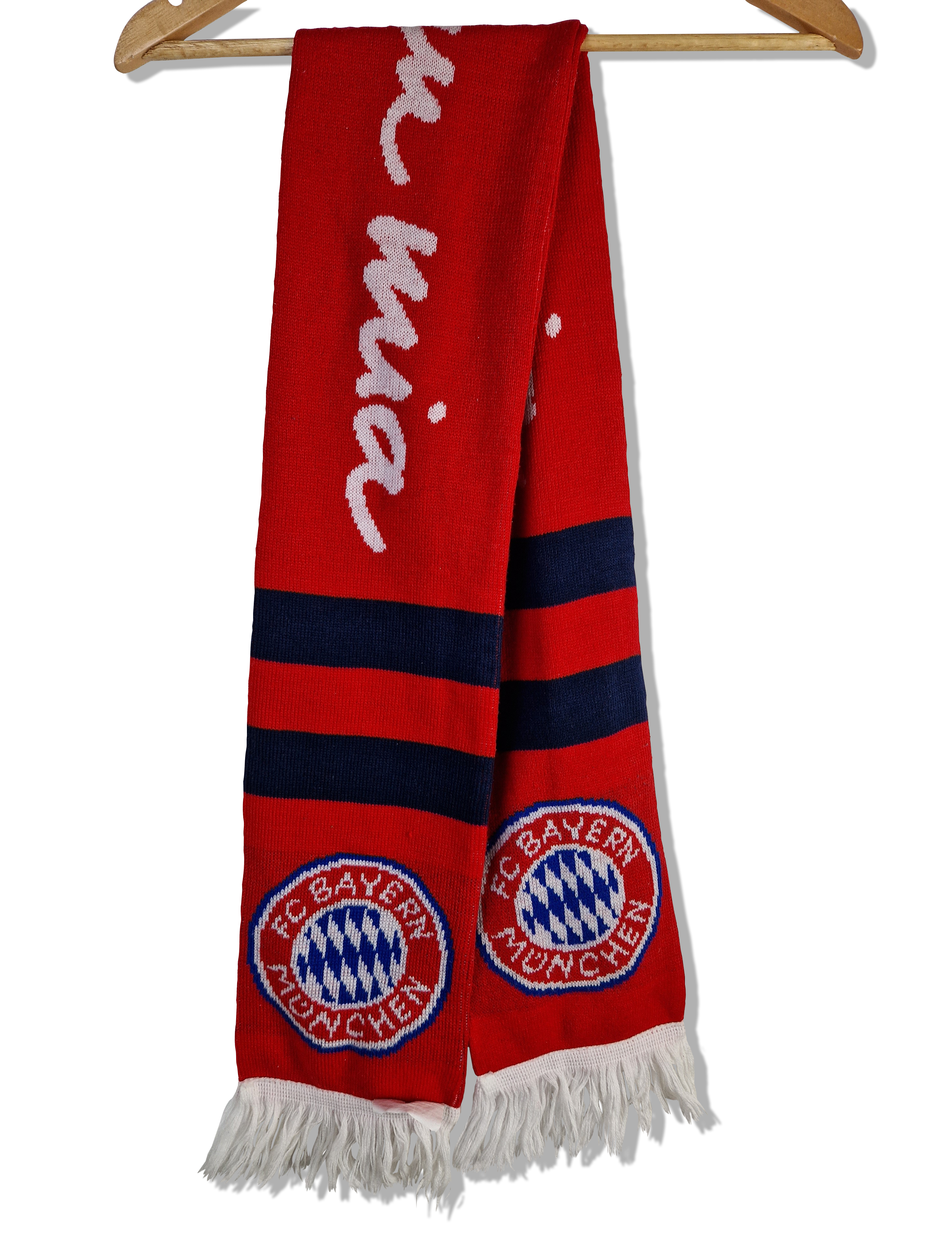 FC Bayern München Schal Fan "Mia san Mia" Fußball Rot - RareRags