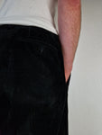 Vintage Tommy Hilfiger Cordhose Baker Opti Zip Schwarz L-XL
