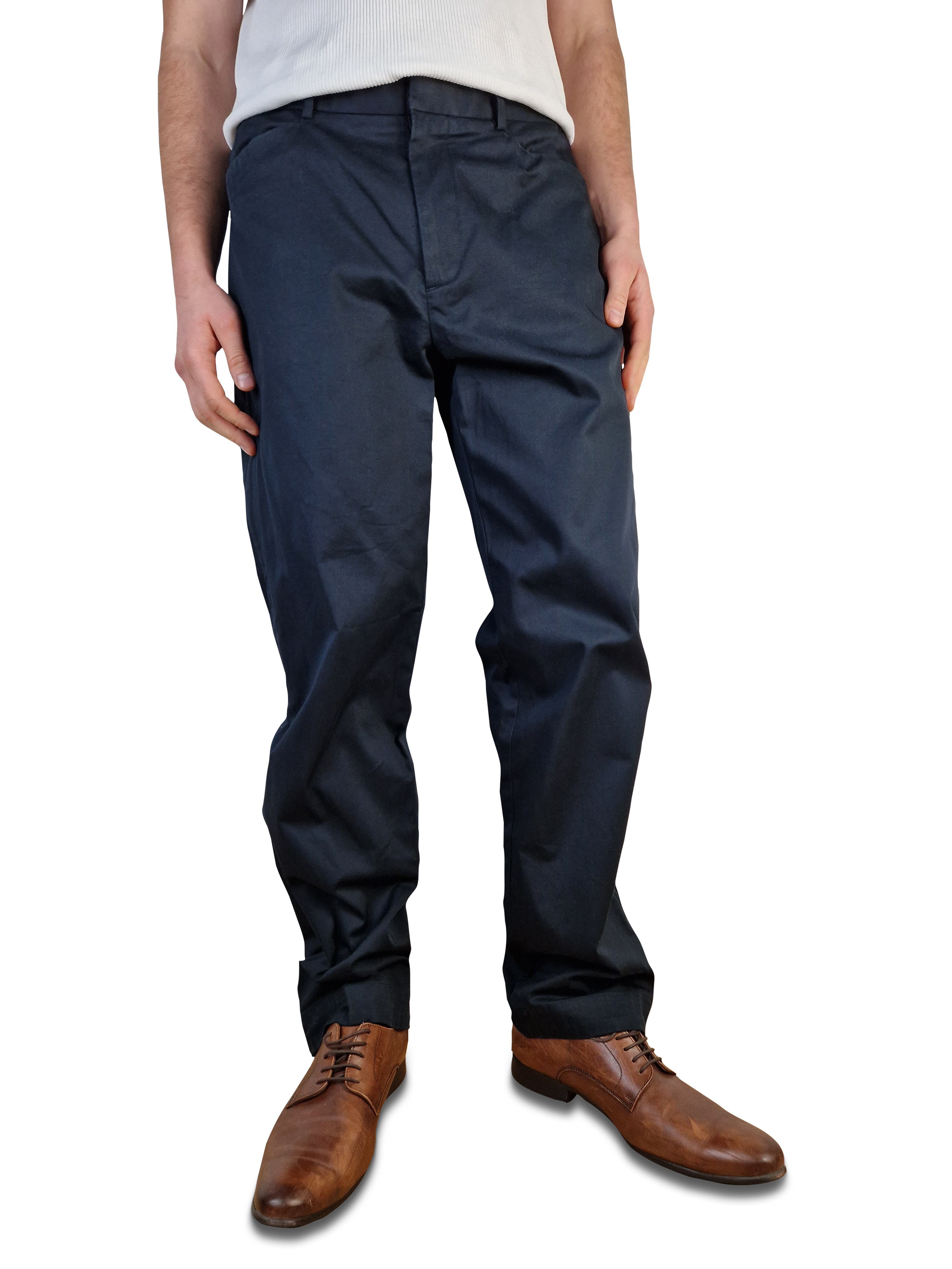 Moderne RLX Ralph Lauren Anzughose Mit Reißverschluss am Bein Schwarz 36 - RareRags