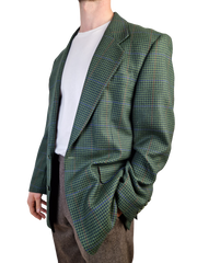 Vintage Ermenegildo Zegna Sakko By Sander Hamburg Windsor Schurwolle Grün (50) M-L