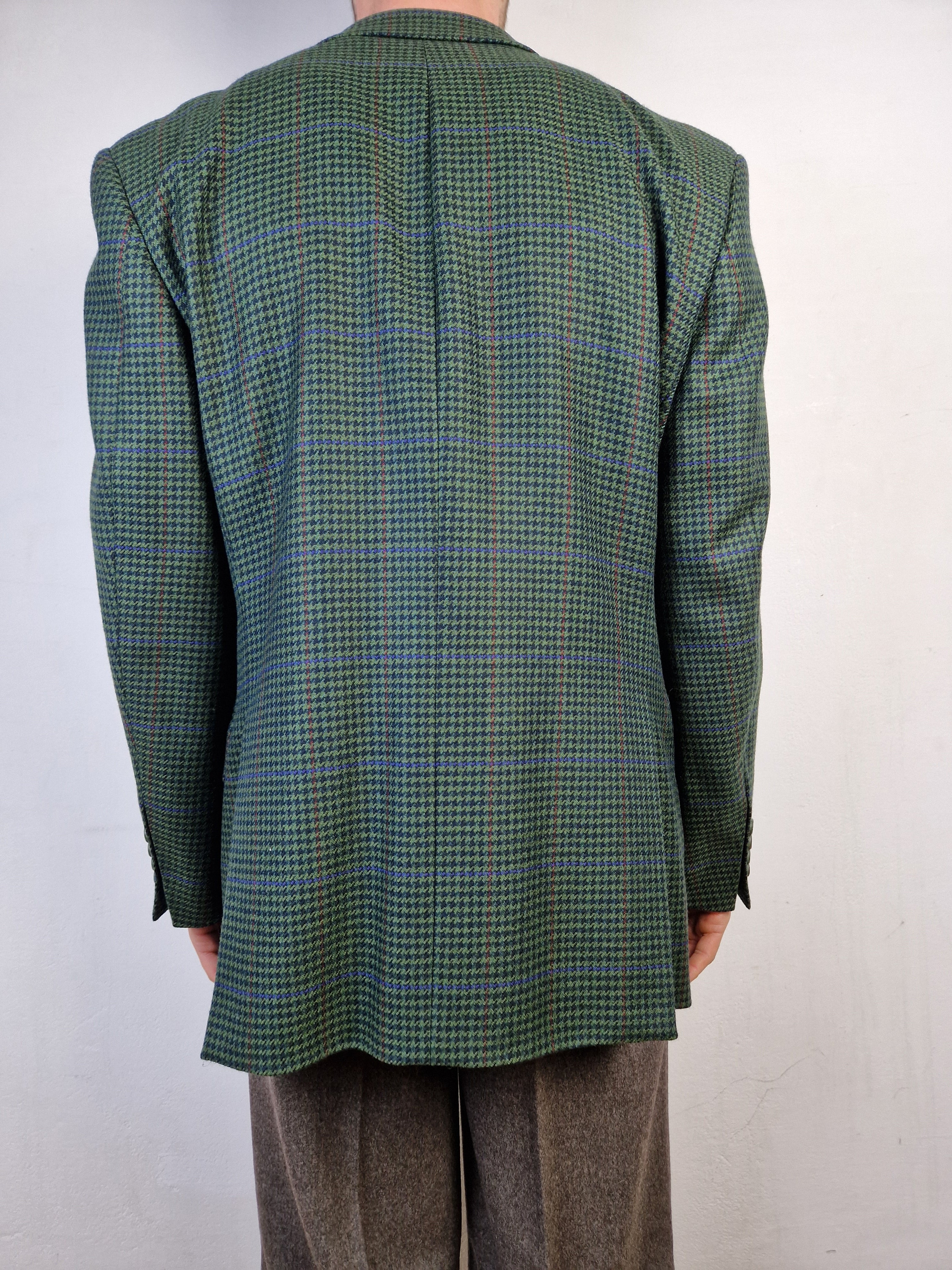 Vintage Ermenegildo Zegna Sakko By Sander Hamburg Windsor Schurwolle Grün (50) M-L