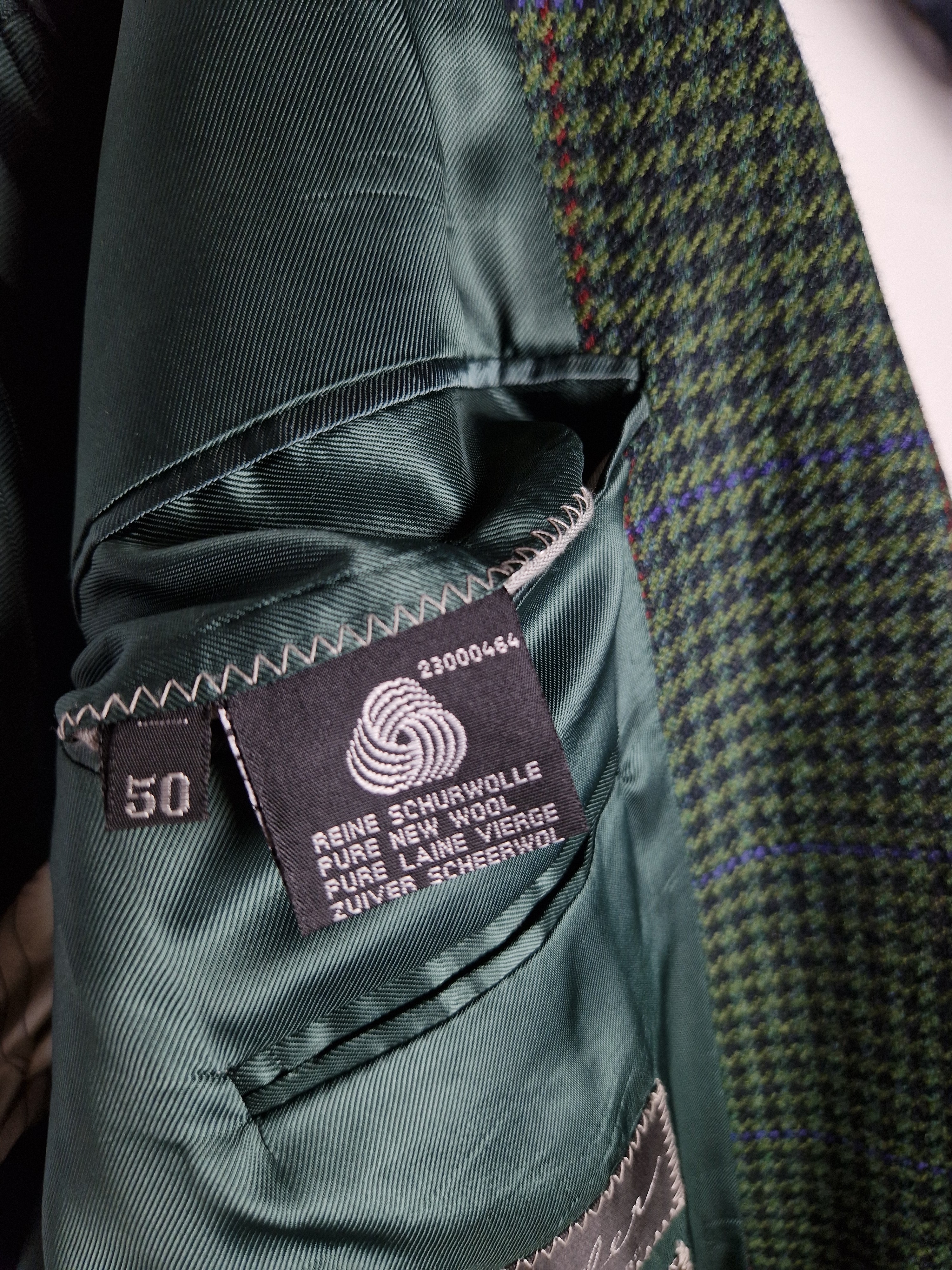 Vintage Ermenegildo Zegna Sakko By Sander Hamburg Windsor Schurwolle Grün (50) M-L