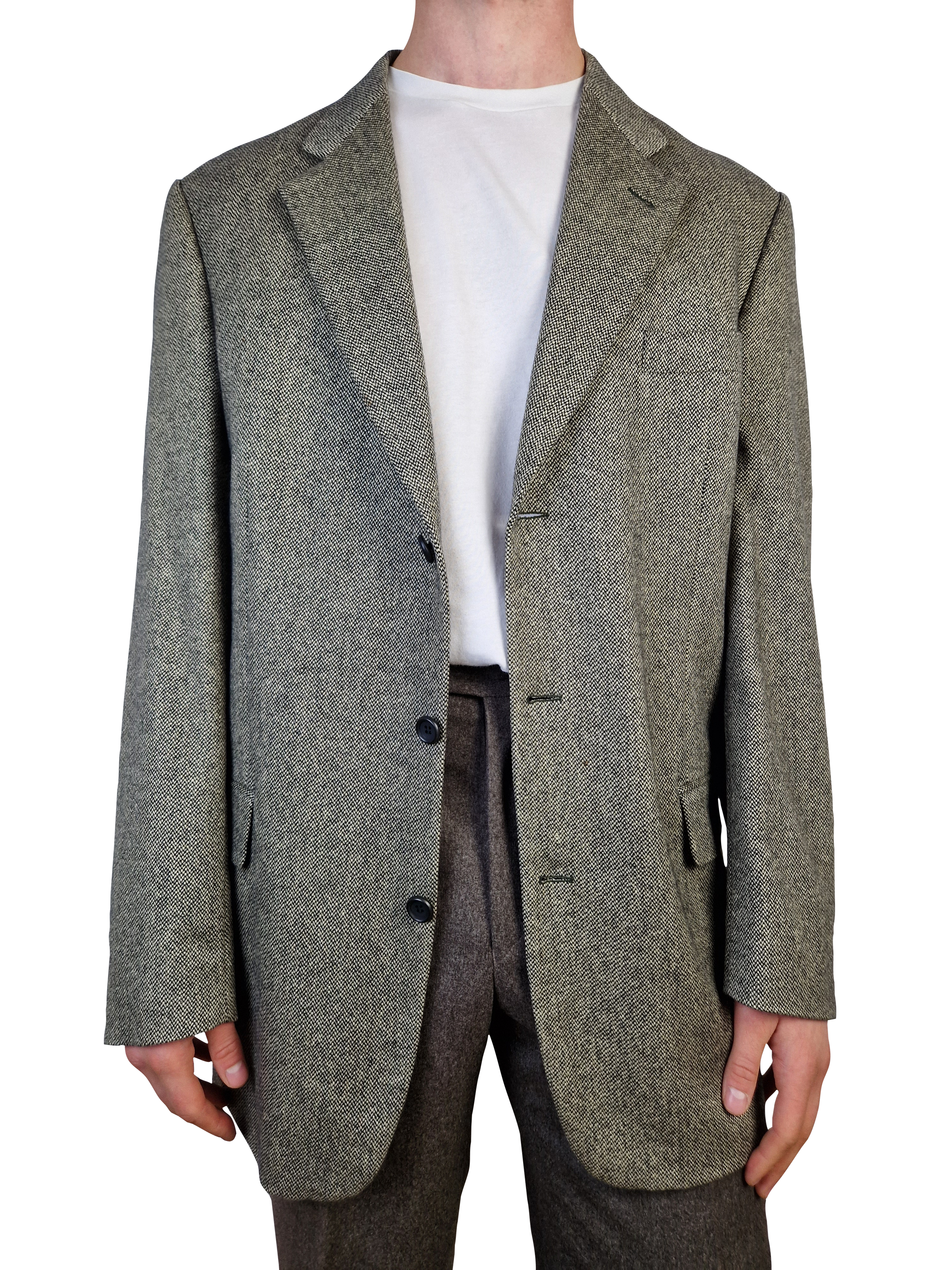 Vintage Ermenegildo Zegna Sakko 80s By Mientus 100% Cashmere Made In W.-Germany Braun (102) L-XL
