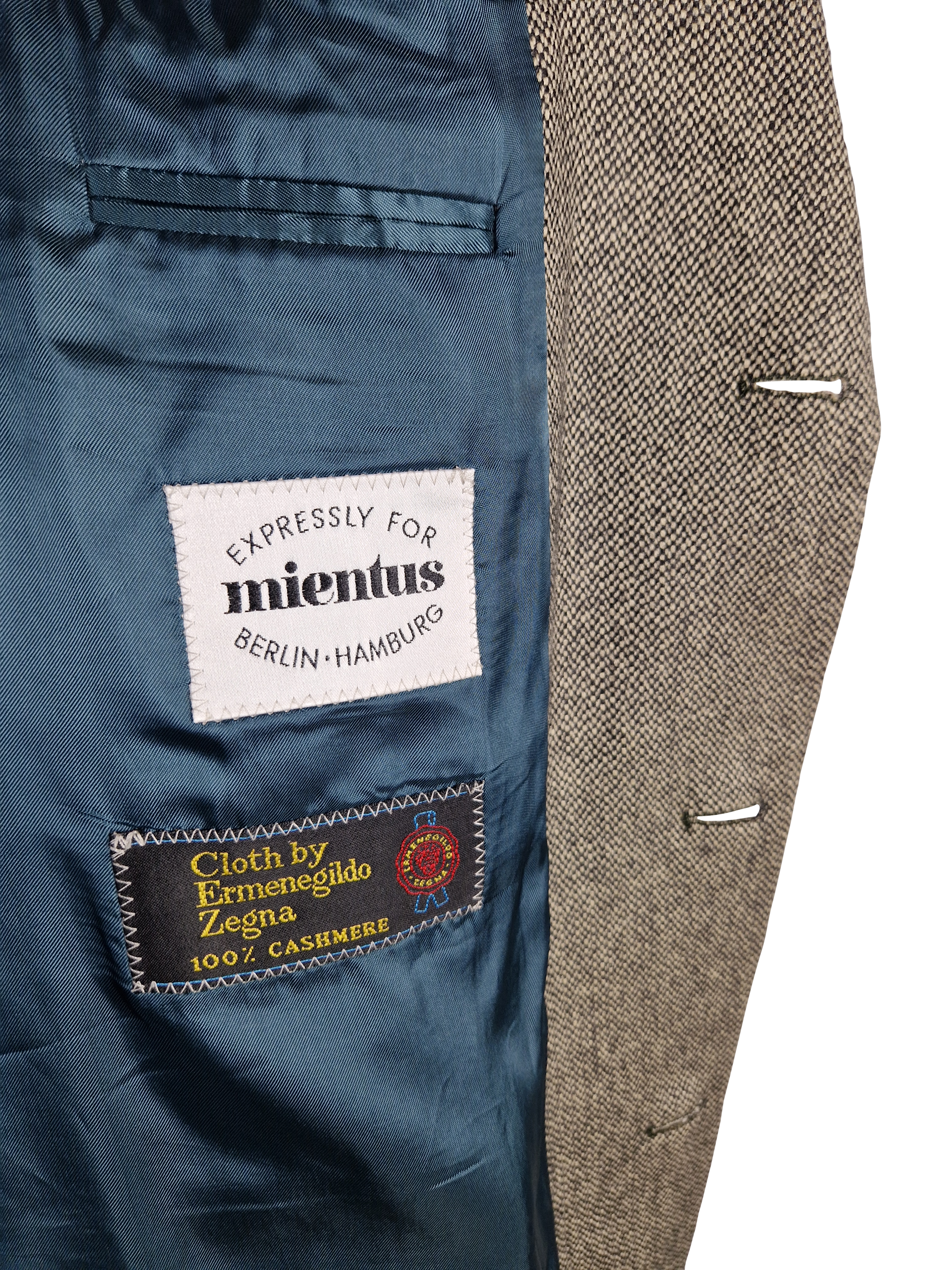 Vintage Ermenegildo Zegna Sakko 80s By Mientus 100% Cashmere Made In W.-Germany Braun (102) L-XL