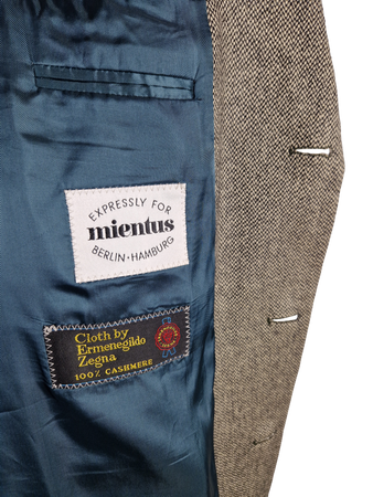 Vintage Ermenegildo Zegna Sakko 80s By Mientus 100% Cashmere Made In W.-Germany Braun (102) L-XL