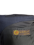 Vintage Loro Piana Sakko Basic Schurwolle Made In Italy Dunkelblau M-L
