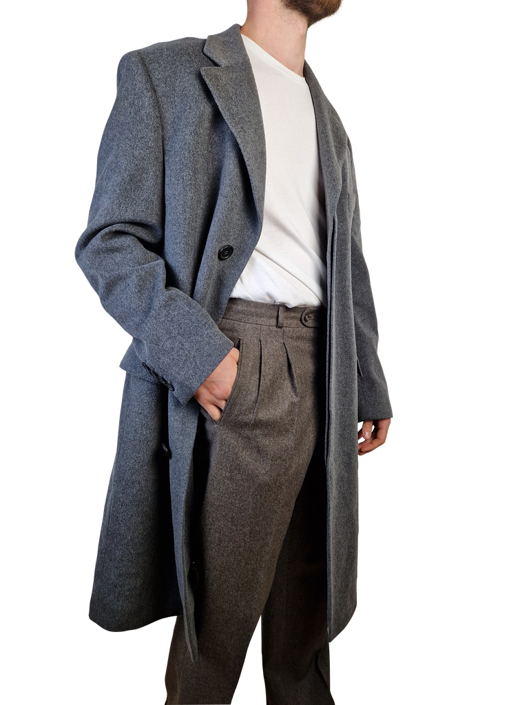 Vintage Hugo Boss Wollmantel Neon Schurwolle Cashmere Peek