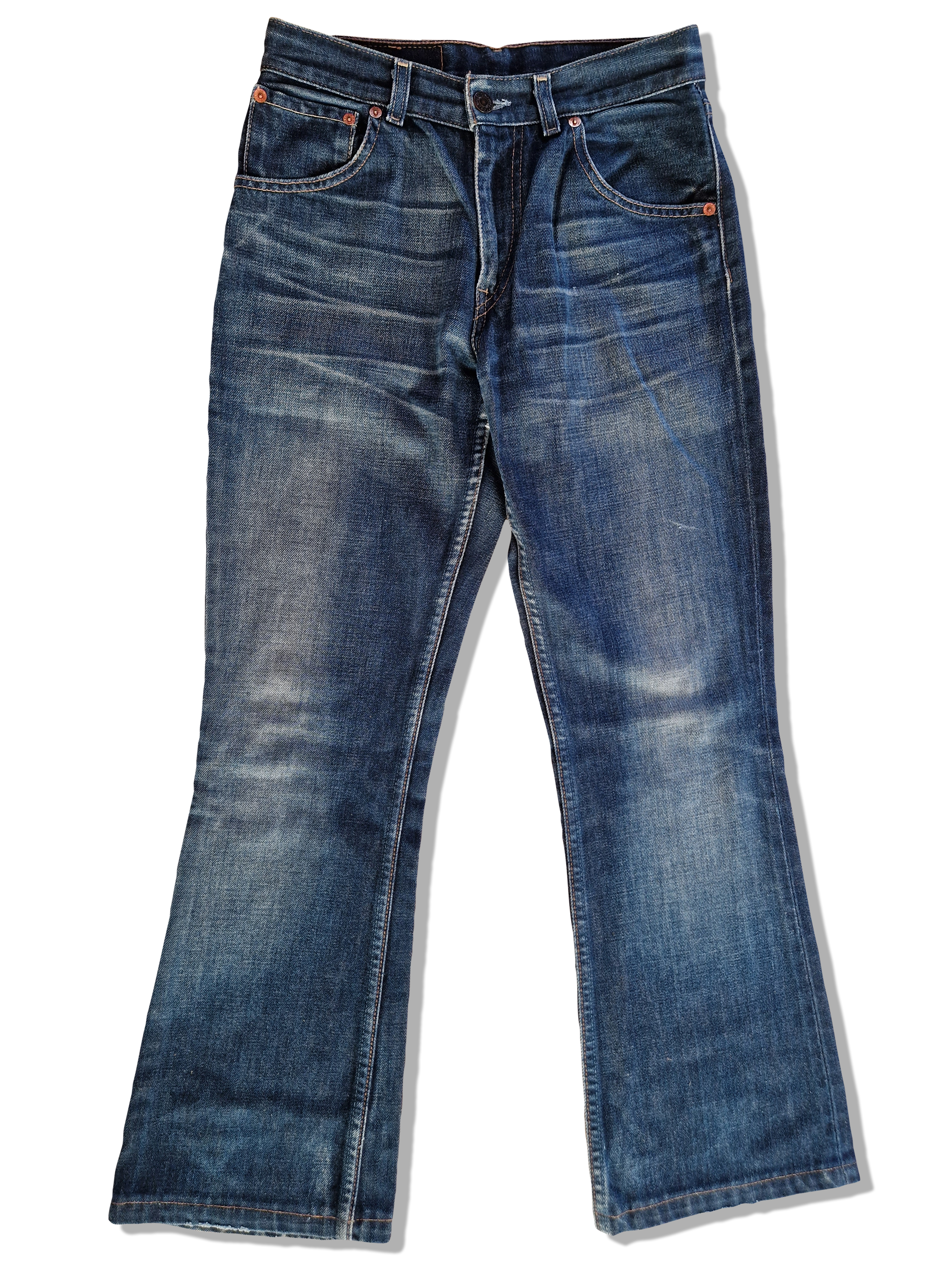 Vintage Levis Jeans 525 04 Flared Dunkelblau W27 L34 - RareRags