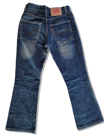 Vintage Levis Jeans 525 04 Flared Dunkelblau W27 L34