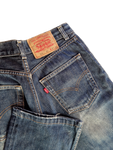Vintage Levis Jeans 525 04 Flared Dunkelblau W27 L34