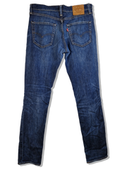 Moderne Levis Jeans Lot 511 Water<Less Dunkelblau W32 L34 - RareRags