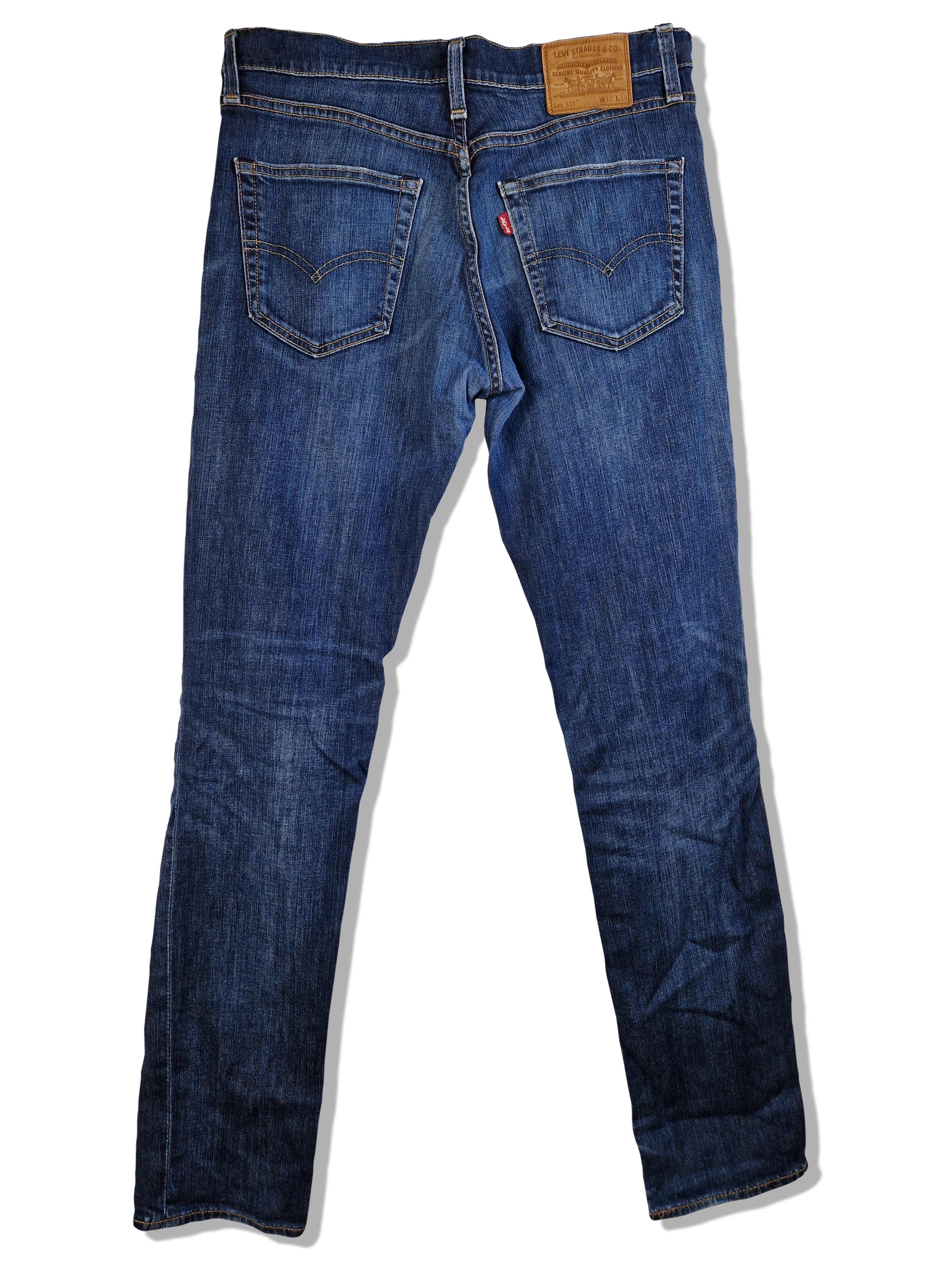 Moderne Levis Jeans Lot 511 Water<Less Dunkelblau W32 L34 - RareRags