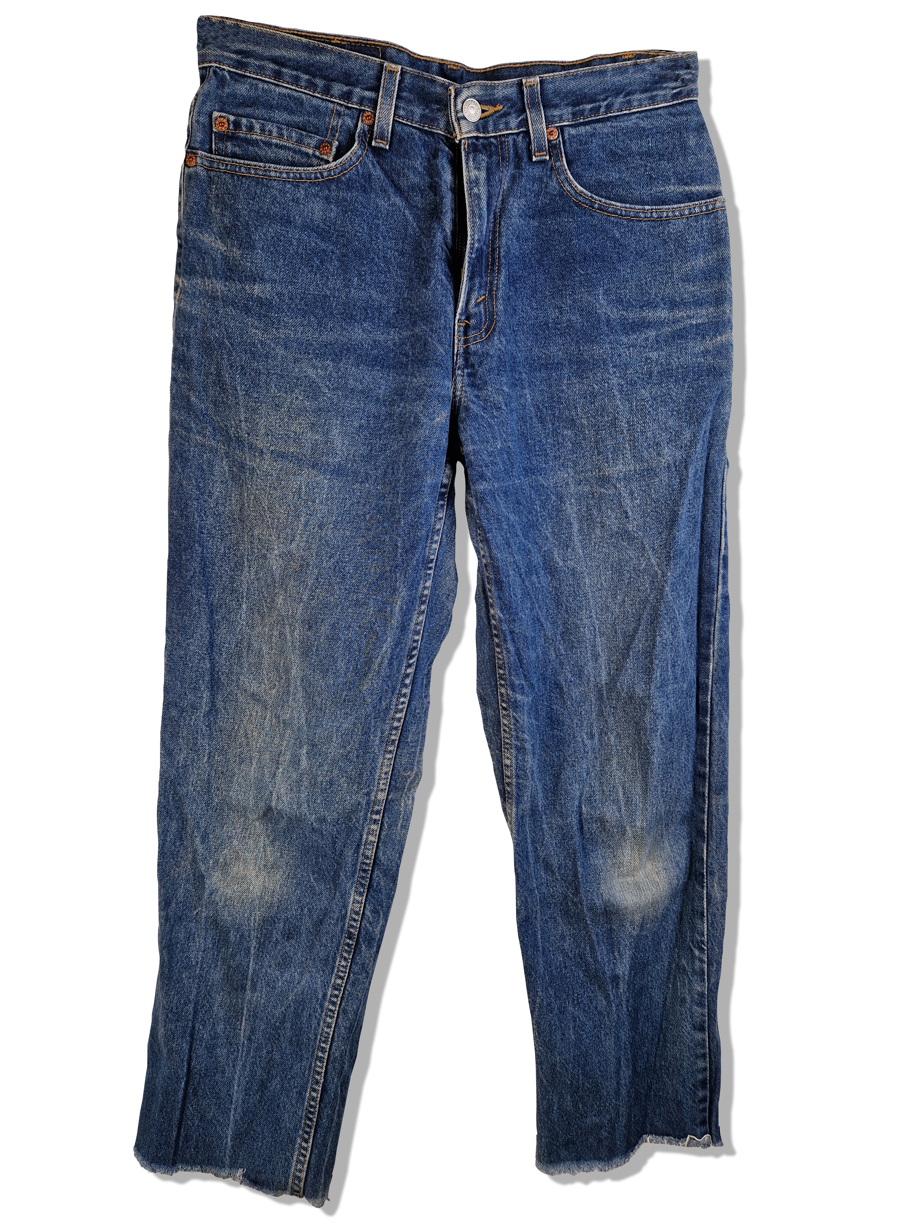Vintage Levis Jeans 550 Relaxed FIt Dunkelblau W31 L31 - RareRags