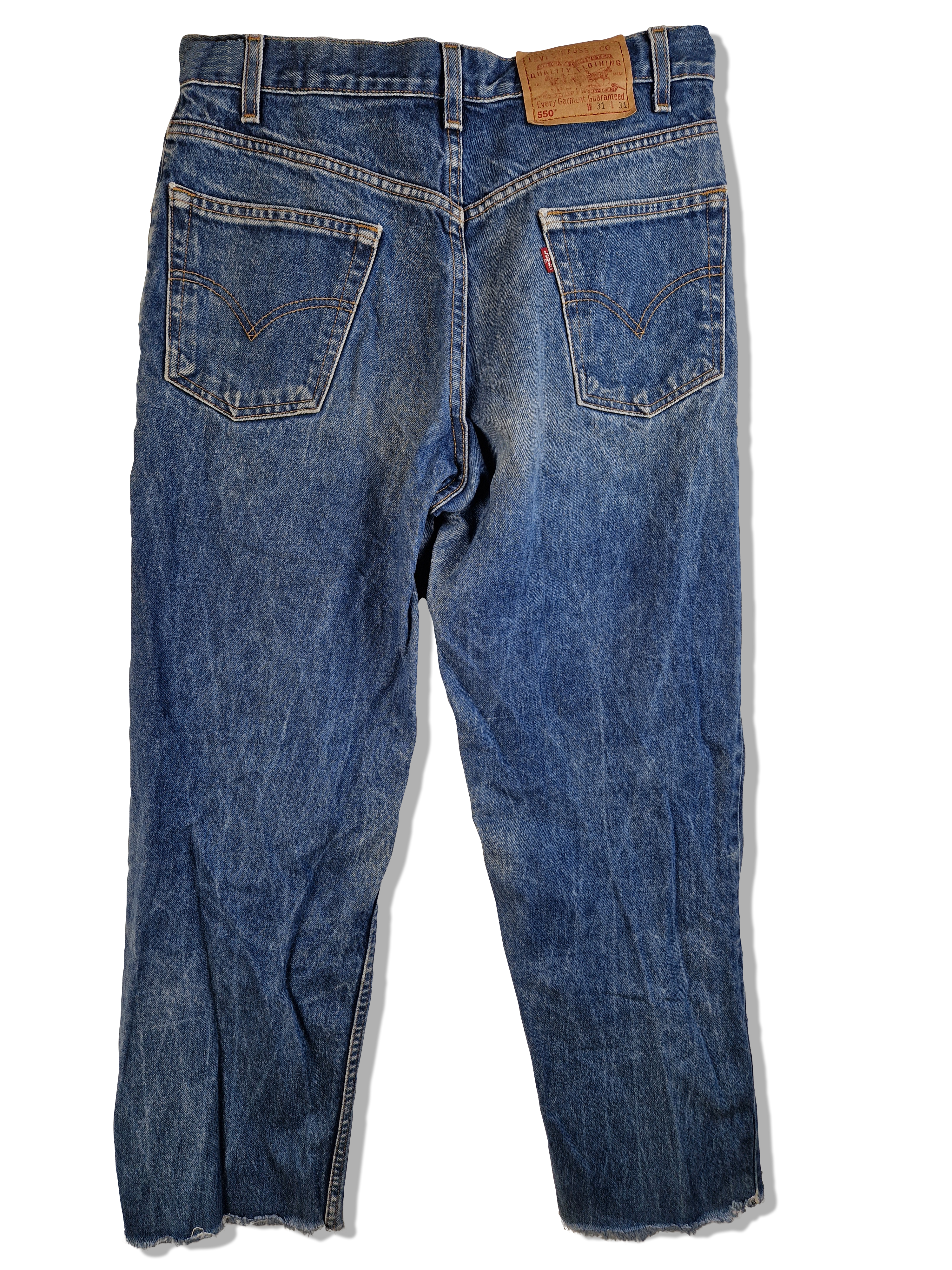 Vintage Levis Jeans 550 Relaxed FIt Dunkelblau W31 L31 - RareRags