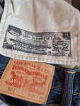 Moderne Levis Jeans 501 Basic Dunkelblau W32 L30