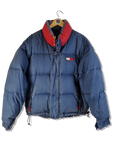Vintage Tommy Hilfiger Daunenjacke Reversible Puffer Blau Rot Gelb L