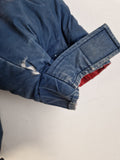 Vintage Tommy Hilfiger Daunenjacke Reversible Puffer Blau Rot Gelb L