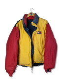 Vintage Tommy Hilfiger Daunenjacke Reversible Puffer Blau Rot Gelb L