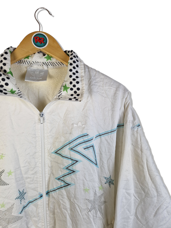 Rare! Vintage Adidas Sportanzug 80s Frottee Made In West Germany Weiß M
