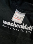 Modernes Stedman Shirt Wochenblatt Promo Random Print Schwarz XL
