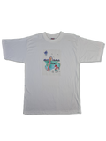 Vintage Art Shirt Painting Rudi Haller 1996 Bedruckt Weiß XXL