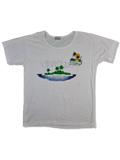 Vintage Tourist Shirt 80s Maldives Trashed (42) M-L