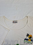Vintage Tourist Shirt 80s Maldives Trashed (42) M-L