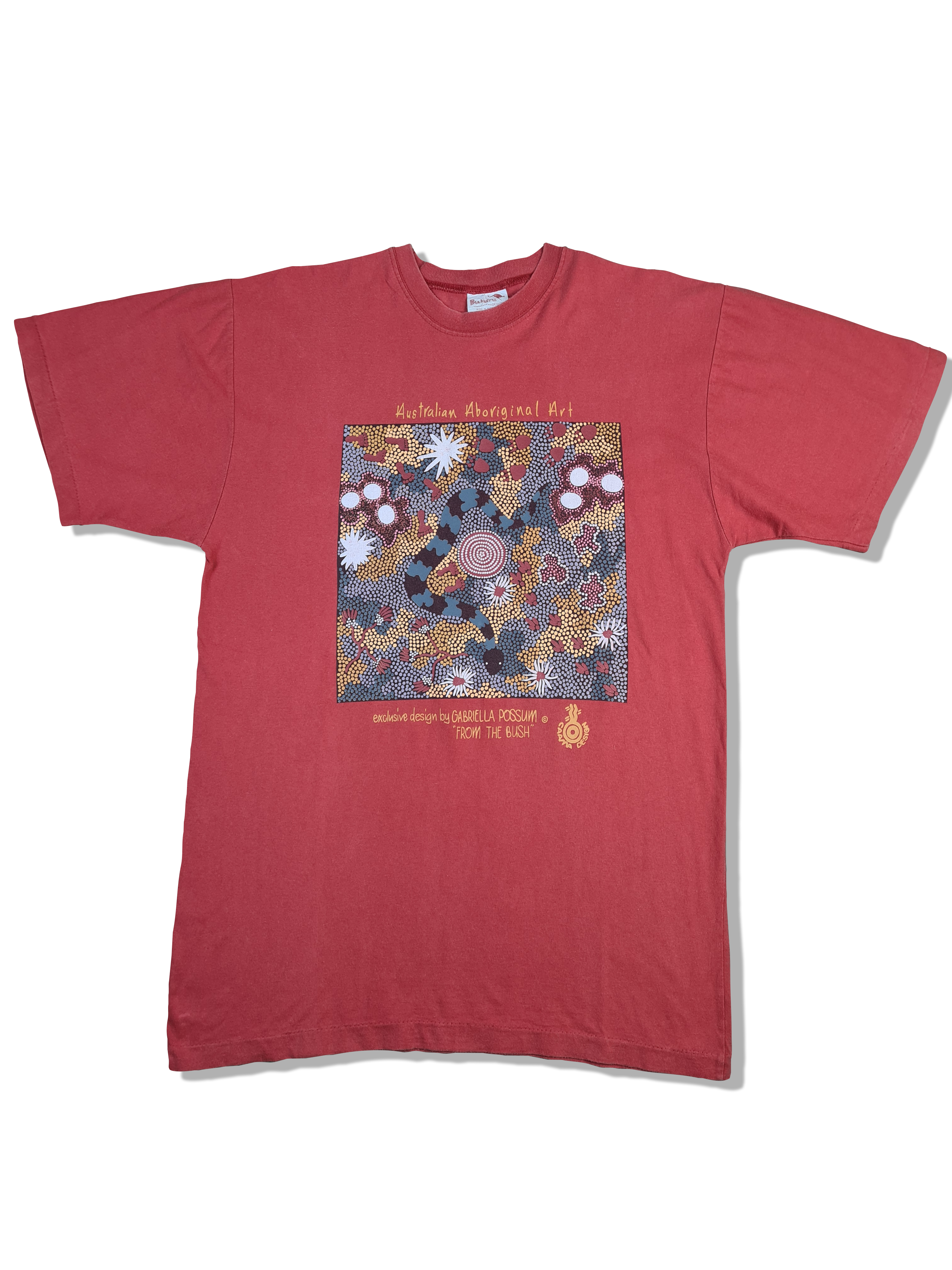 Vintage Bulurru Shirt Art By Gabriella Possum "from the bush" Made In Australia XL