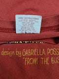 Vintage Bulurru Shirt Art By Gabriella Possum "from the bush" Made In Australia XL