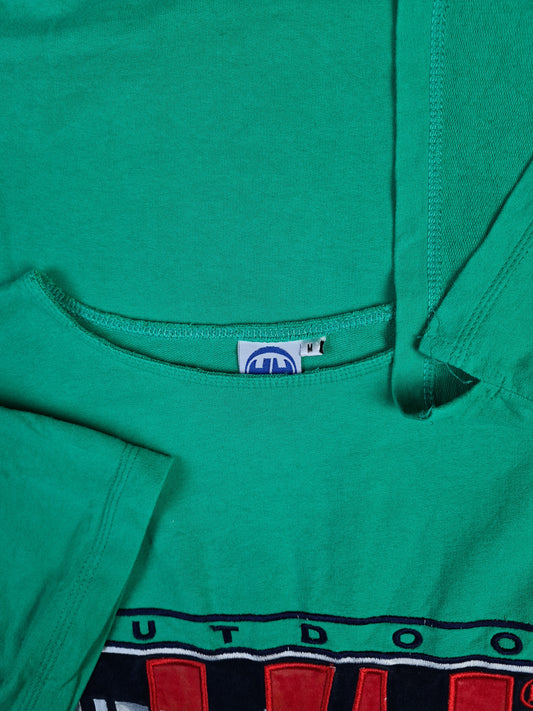 Vintage Helly Hansen Shirt Bestickt Grün M