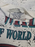 Vintage Levis Shirt Viertel Knopfleiste 501 Promo Made In USA Weiß Grau XL-XXL