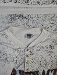 Vintage Levis Shirt Viertel Knopfleiste 501 Promo Made In USA Weiß Grau XL-XXL