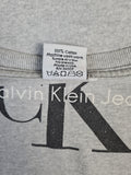 Vintage Calvin Klein Shirt Basic Big Logo Single Stitched Made In USA M-L