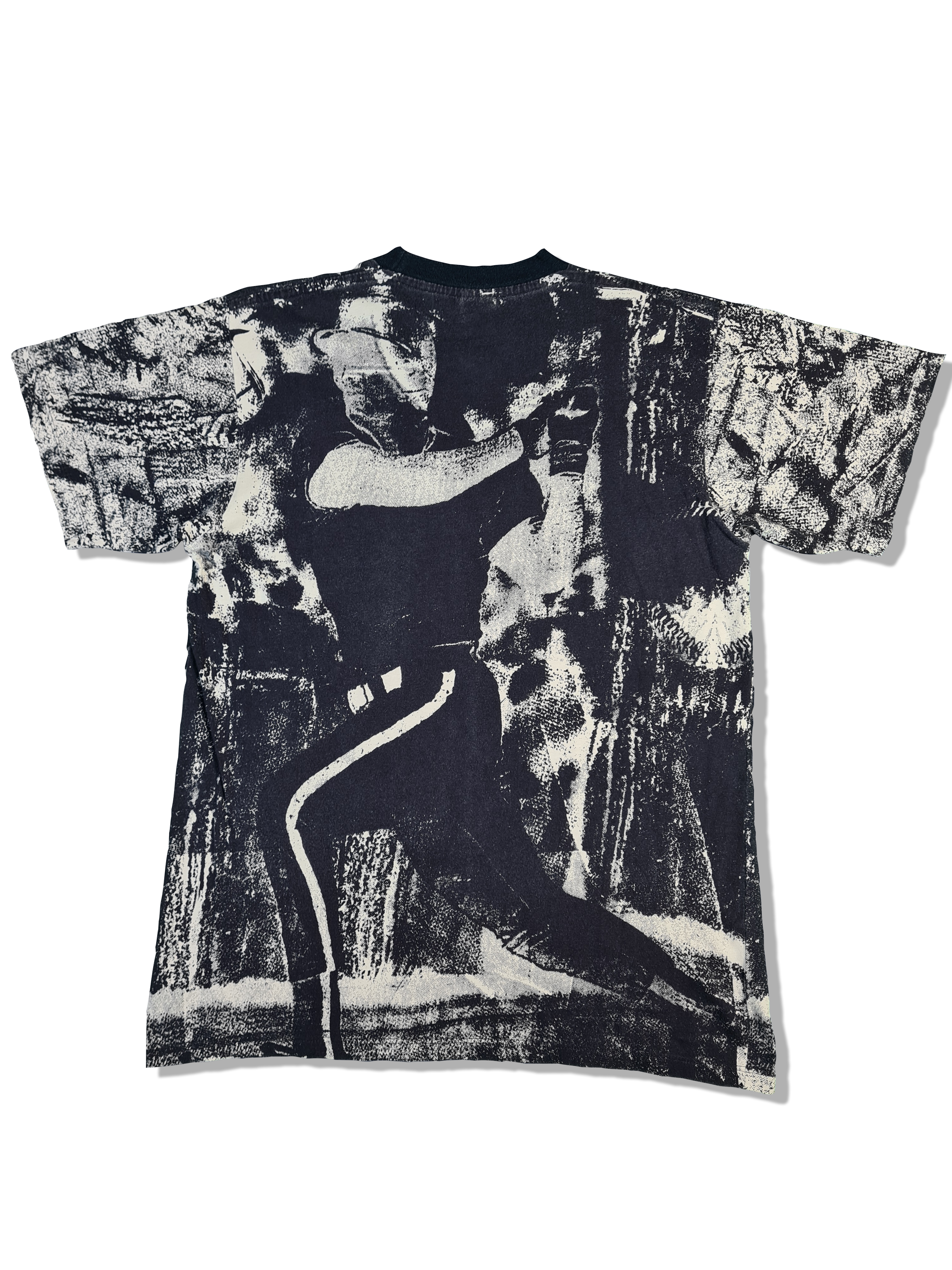 Rare! Vintage Nike Shirt CideSport All Over Print Baseball Made In Spain Grau Weiß M