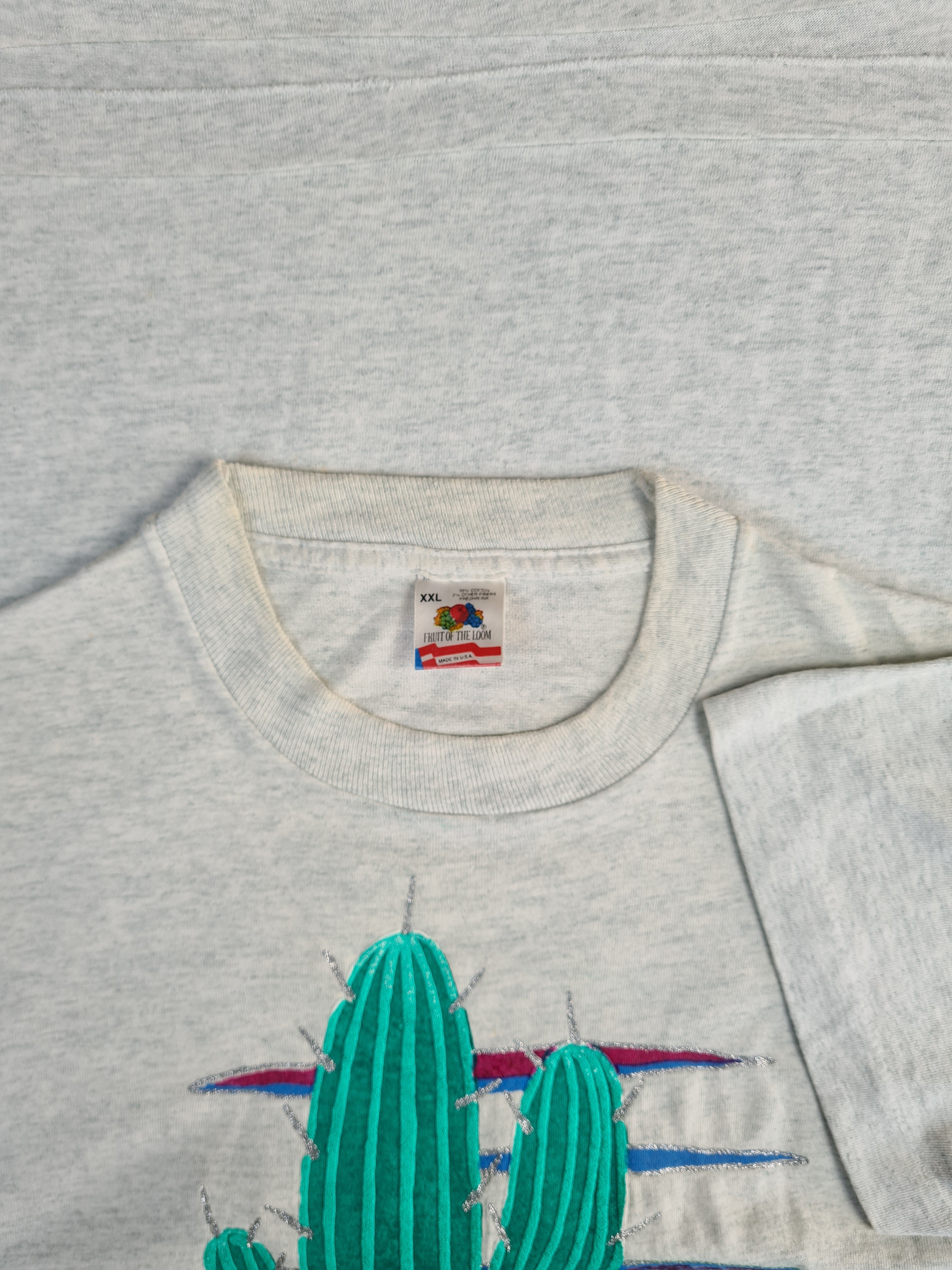 Vintage Fruit Of The Loom Shirt Ethel M Chocolates Made In USA Heather Grey XXL - RareRags