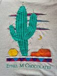 Vintage Fruit Of The Loom Shirt Ethel M Chocolates Made In USA Heather Grey XXL