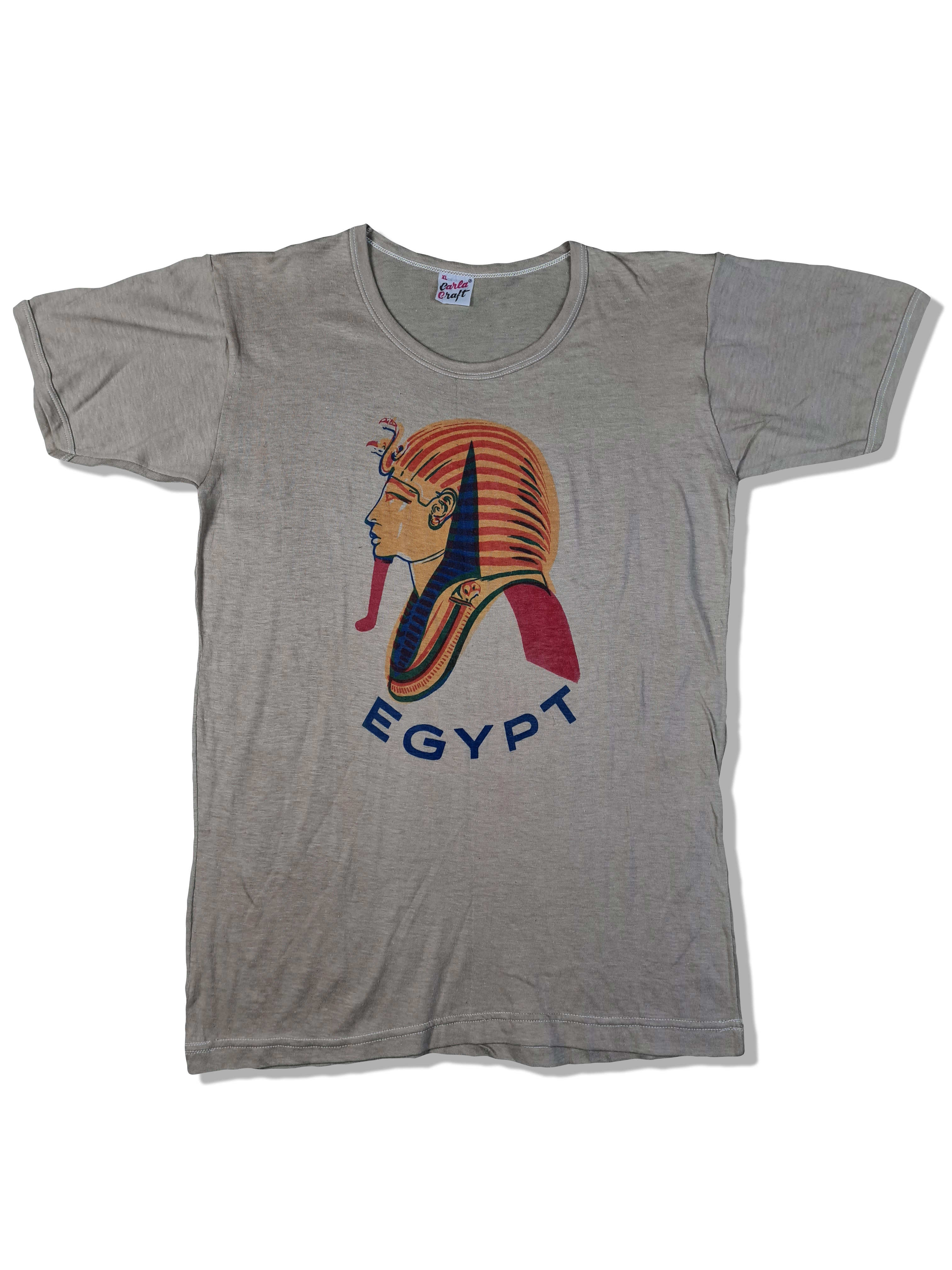 Vintage Tourist Shirt Egypt Hellbraun L-XL - RareRags