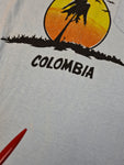 Vintage Tourist Shirt 70s San Andres Island Colombia Single Stitched Weiß M-L