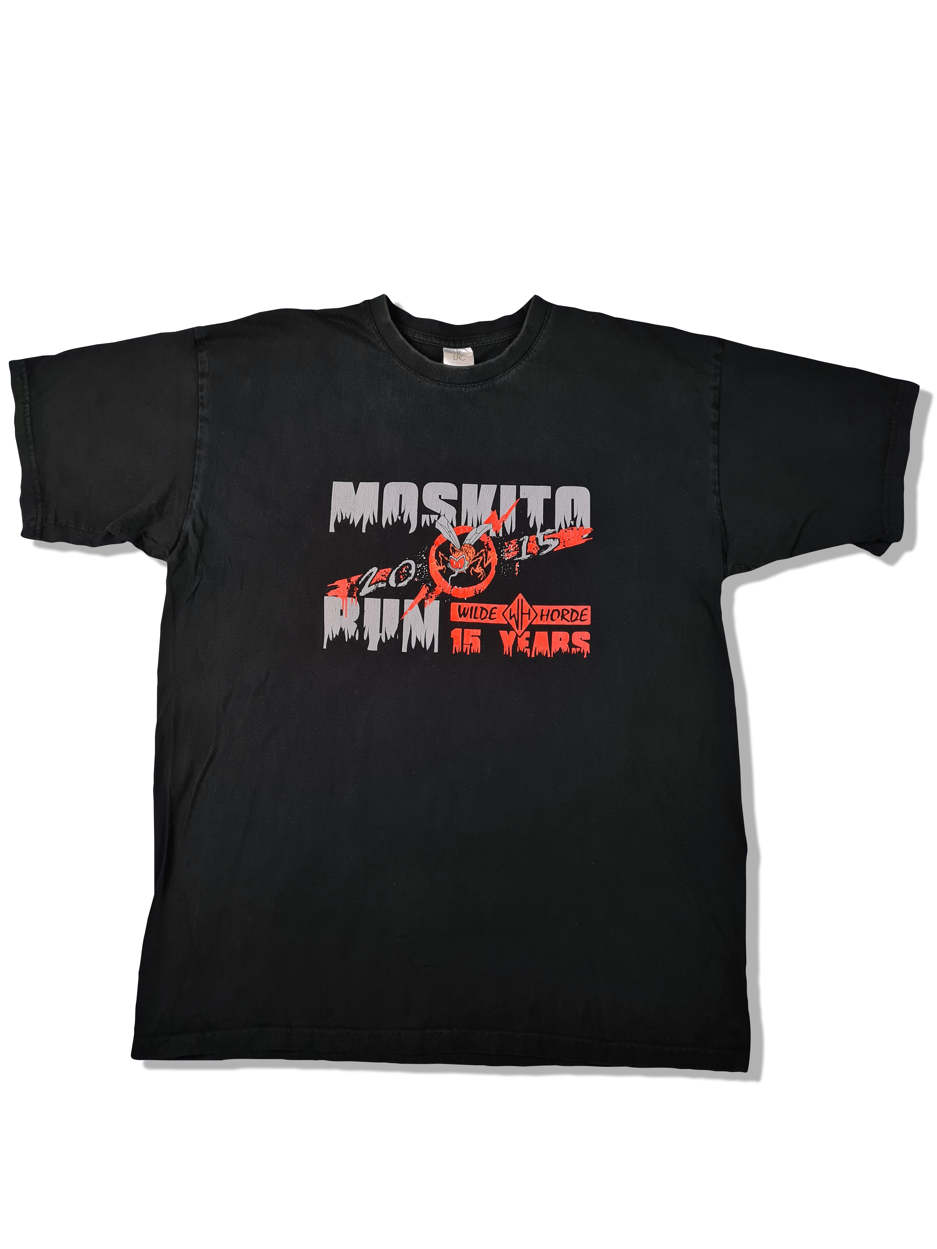 Modernes B&C Shirt Moskito Run 2015 Bedruckt Schwarz XL - RareRags