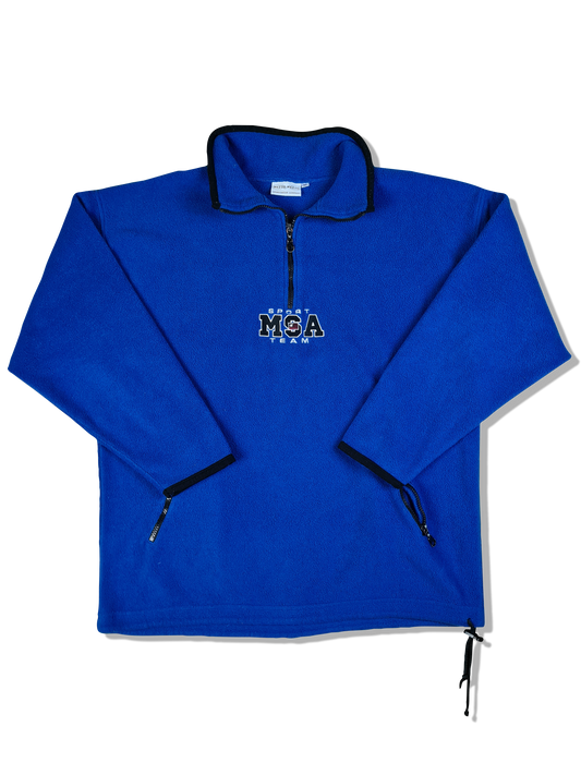 Vintage MSA Fleece Halfzip Sport Team Basic Blau M